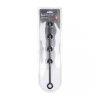 Round Silicone Anal Balls - M - 30mm - Black